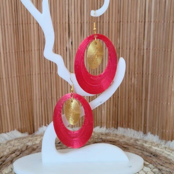 boucles d'oreilles 3D
