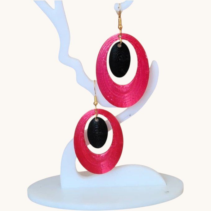 boucles d'oreilles 3D