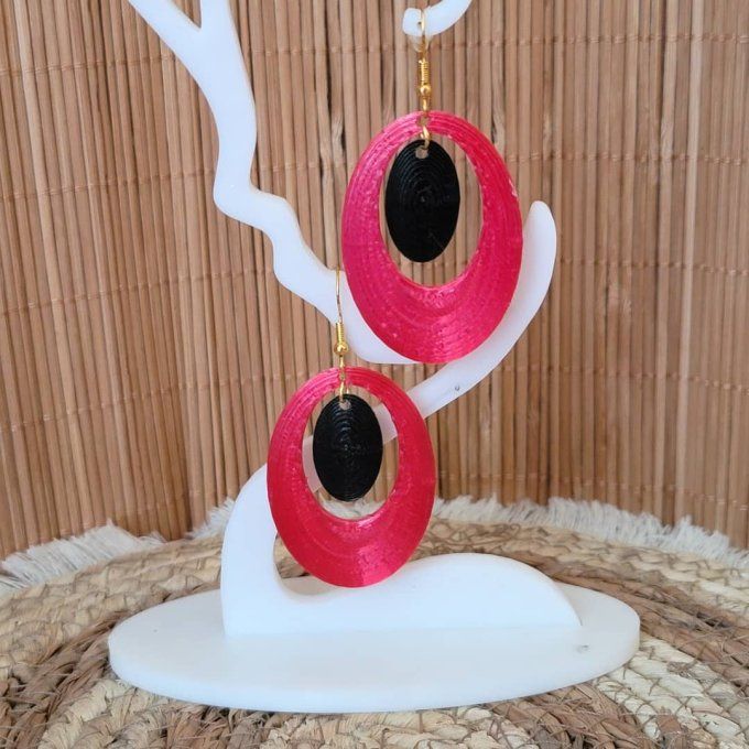 boucles d'oreilles 3D