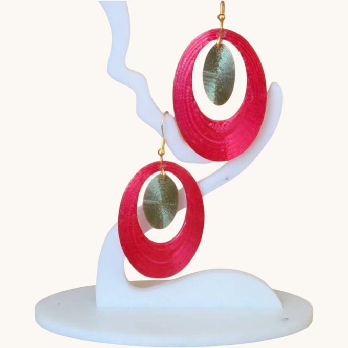 boucles d'oreilles 3D