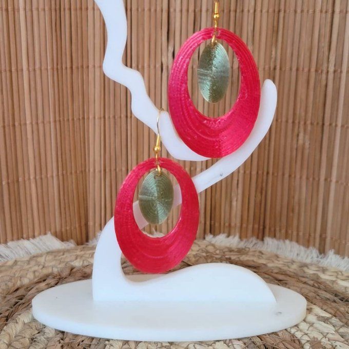 boucles d'oreilles 3D