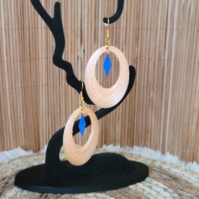 boucles d'oreilles 3D