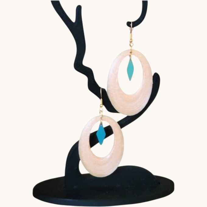 boucles d'oreilles 3D
