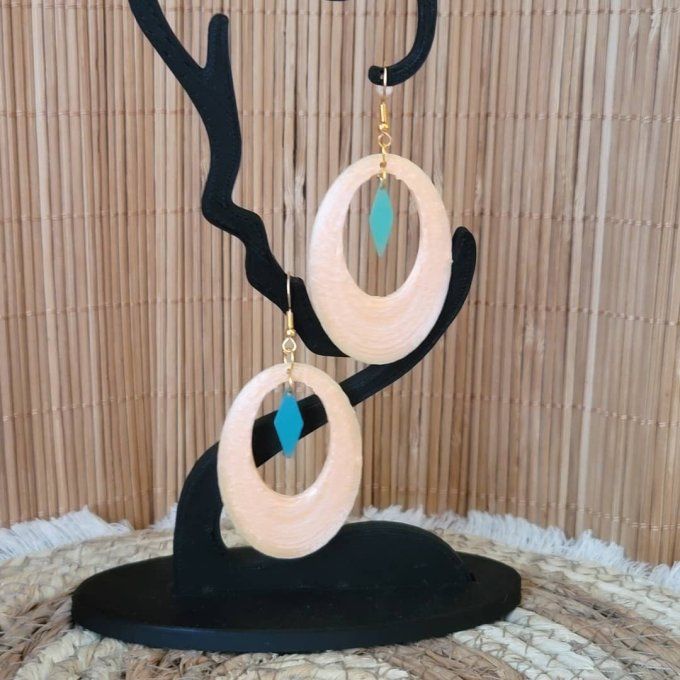 boucles d'oreilles 3D
