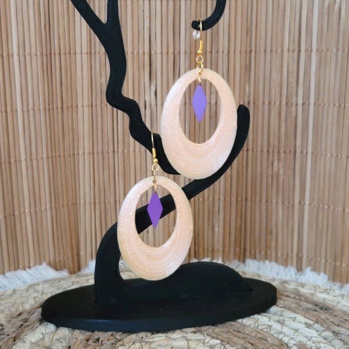boucles d'oreilles 3D