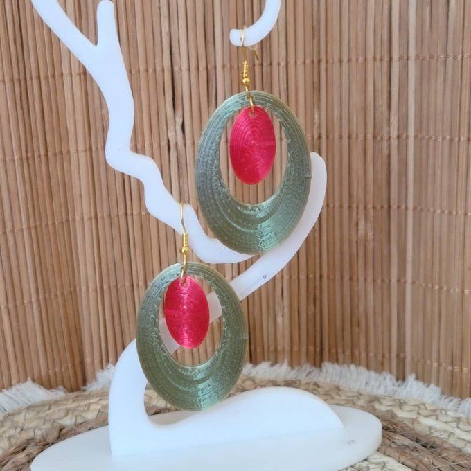 boucles d'oreilles 3D