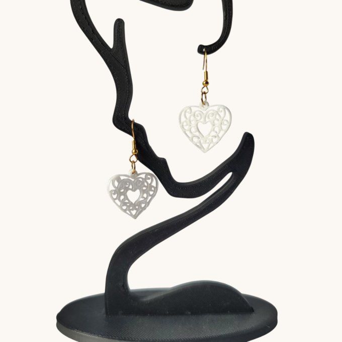 boucles d'oreilles 3D