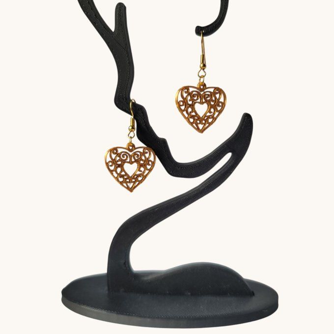 boucles d'oreilles 3D
