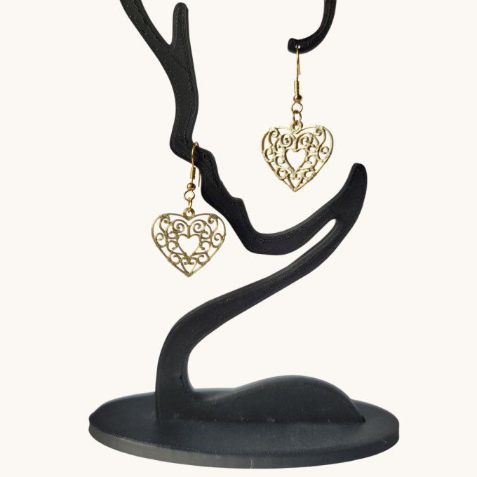 boucles d'oreilles 3D
