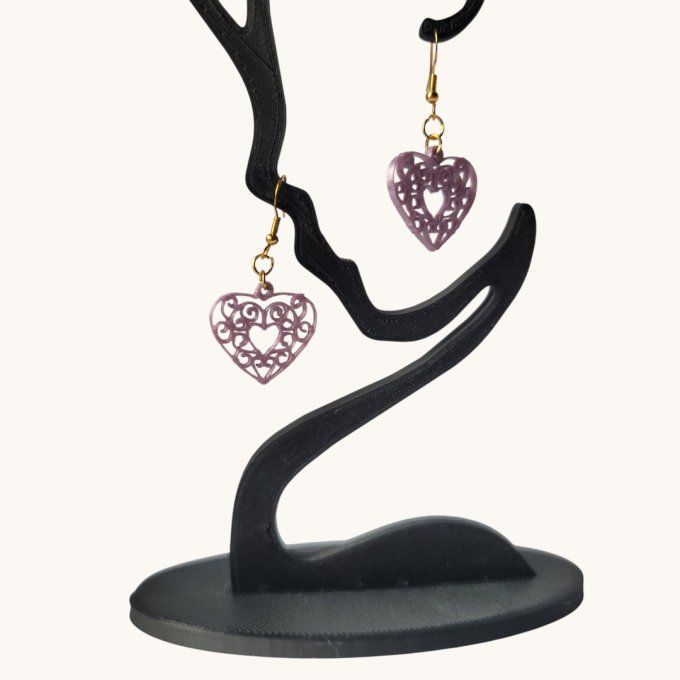 boucles d'oreilles 3D