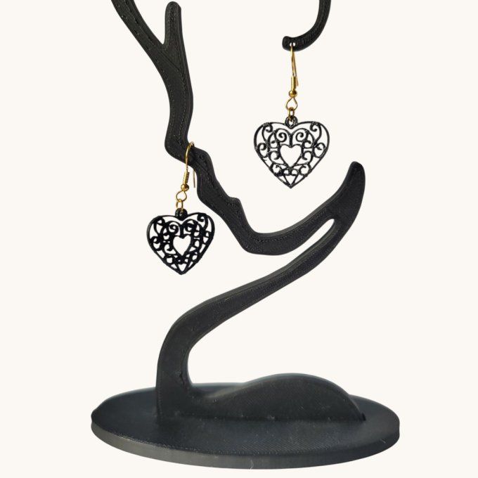 boucles d'oreilles 3D