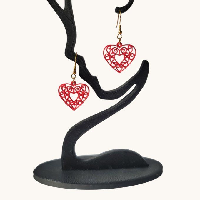 boucles d'oreilles 3D