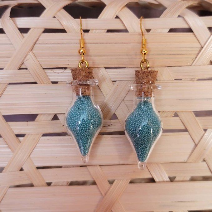 boucles d'oreilles flacon