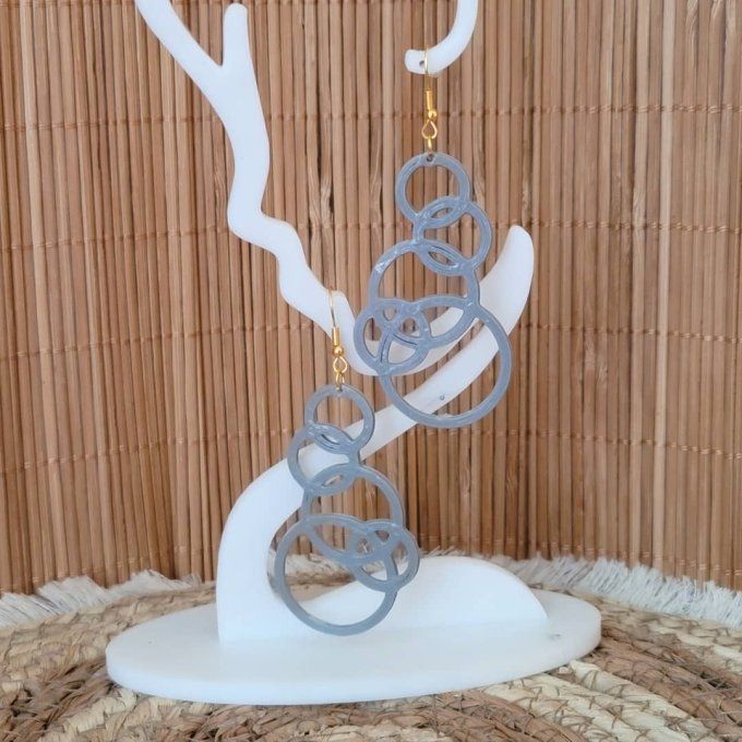 boucles d'oreilles 3D
