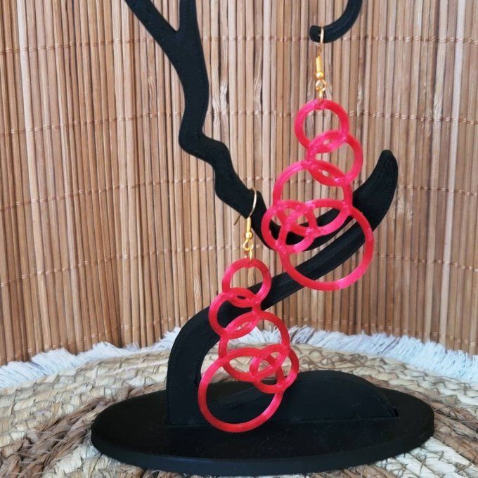 boucles d'oreilles 3D