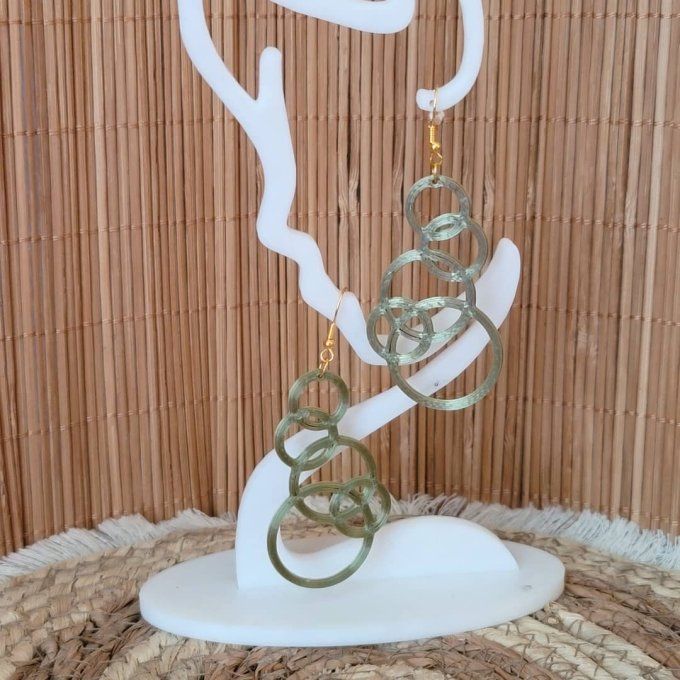 boucles d'oreilles 3D