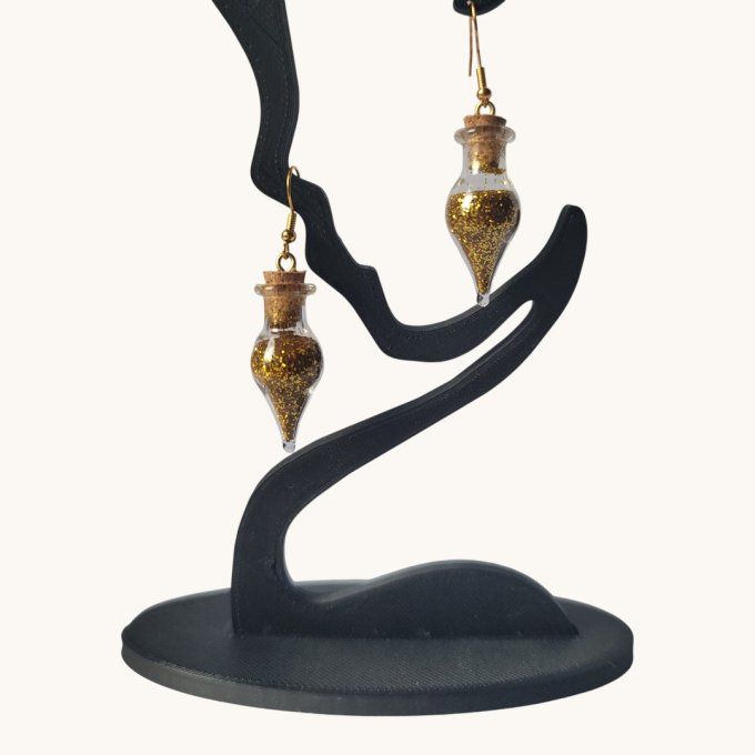 boucles d'oreilles flacon