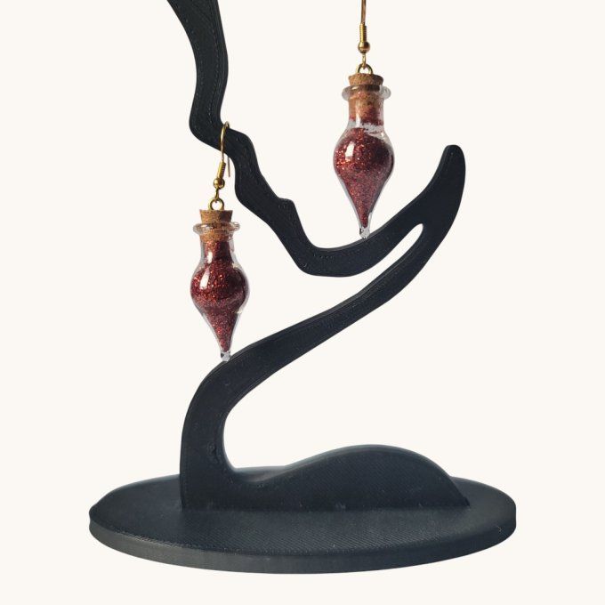 boucles d'oreilles flacon