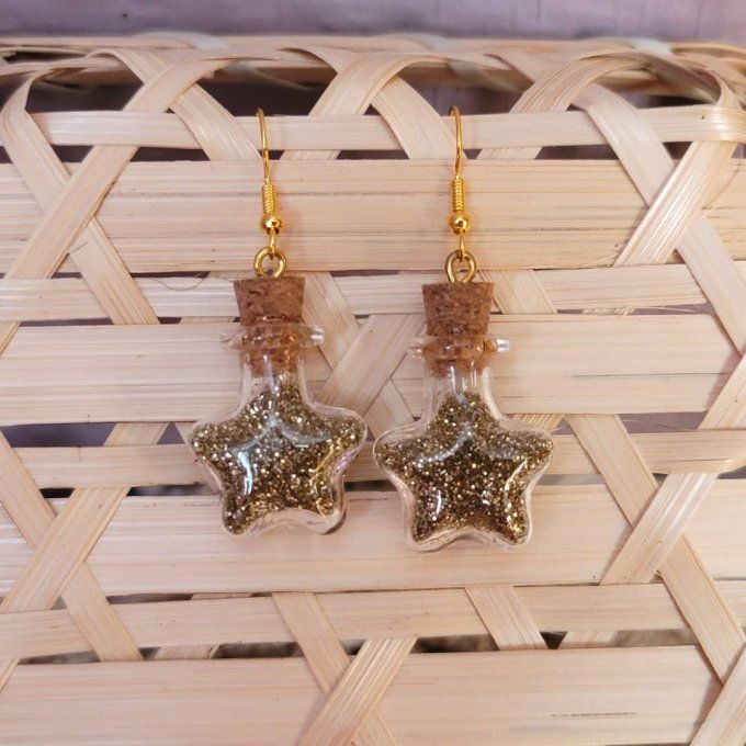 boucles d'oreilles flacon