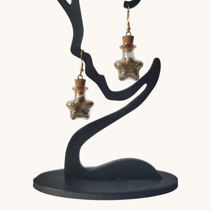 boucles d'oreilles flacon