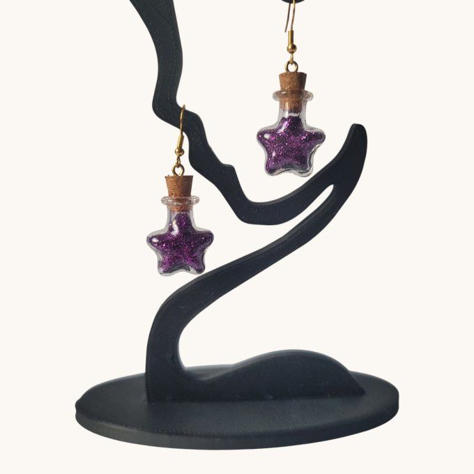 boucles d'oreilles flacon