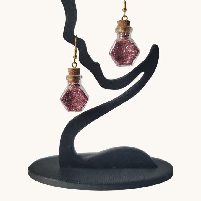 boucles d'oreilles flacon
