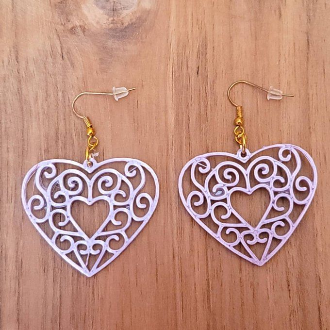 boucles d'oreilles 3D