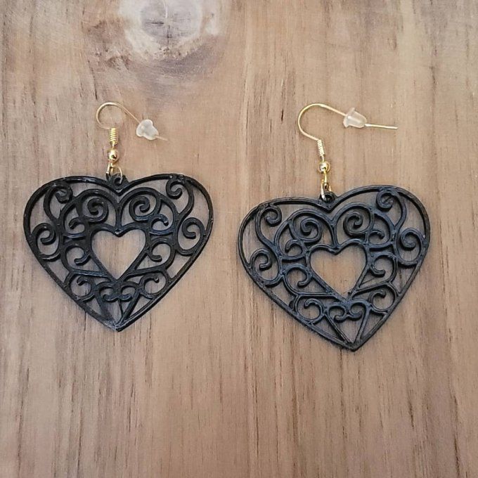boucles d'oreilles 3D