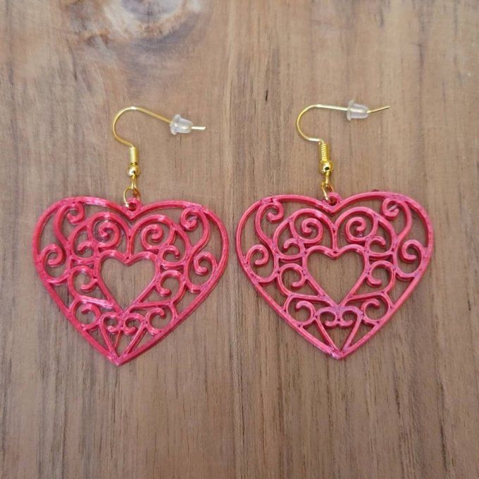 boucles d'oreilles 3D