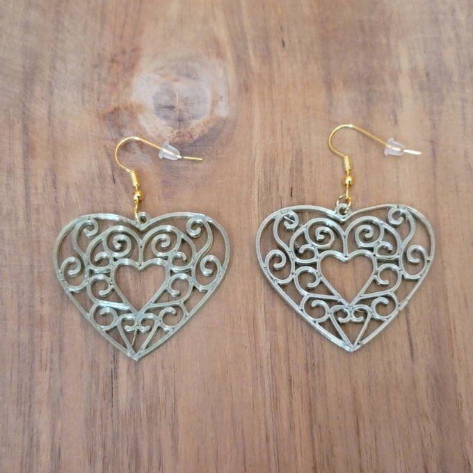 boucles d'oreilles 3D