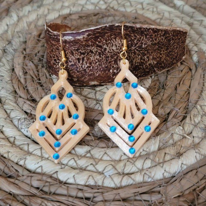 boucles d'oreilles 3D