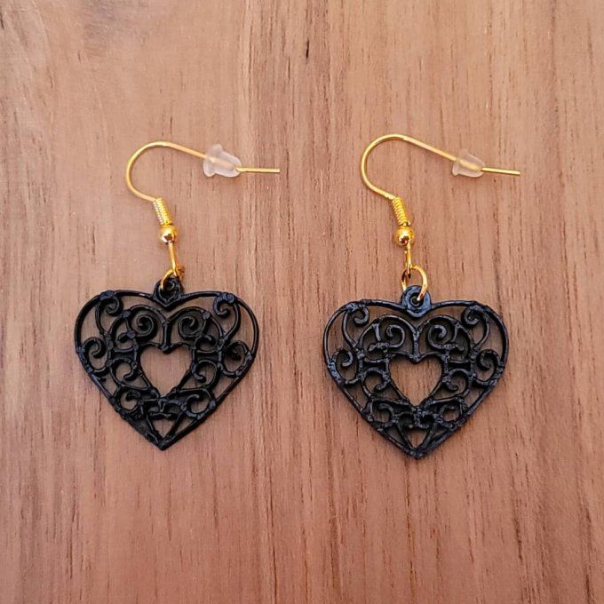boucles d'oreilles 3D