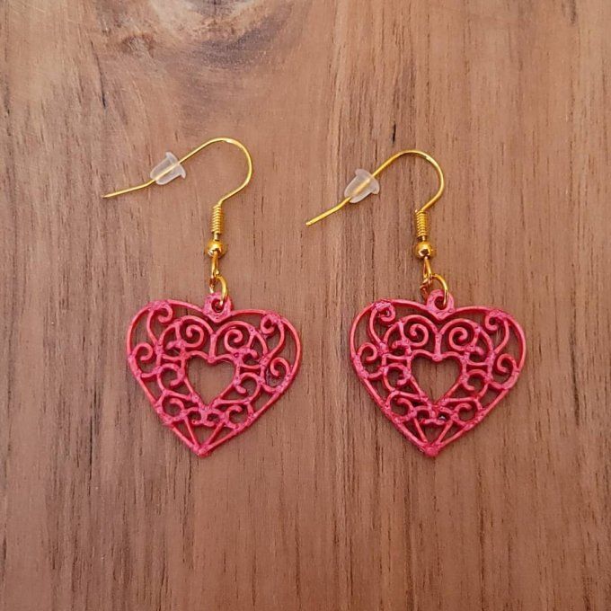 boucles d'oreilles 3D