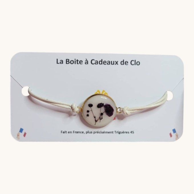 Bracelet cabochon résine