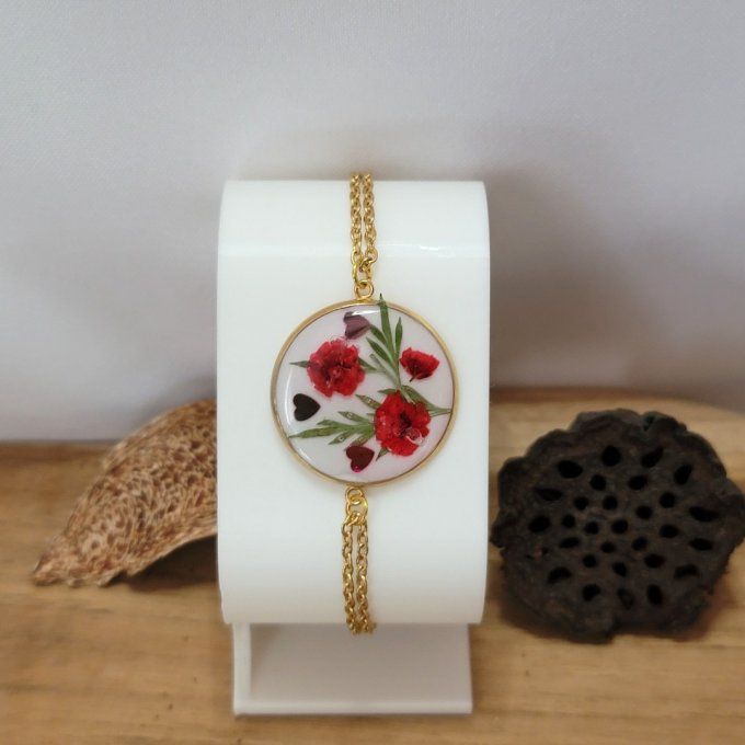 Bracelet cabochon résine