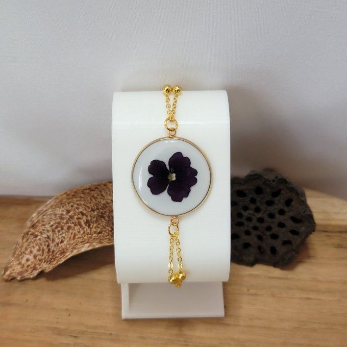 Bracelet cabochon résine