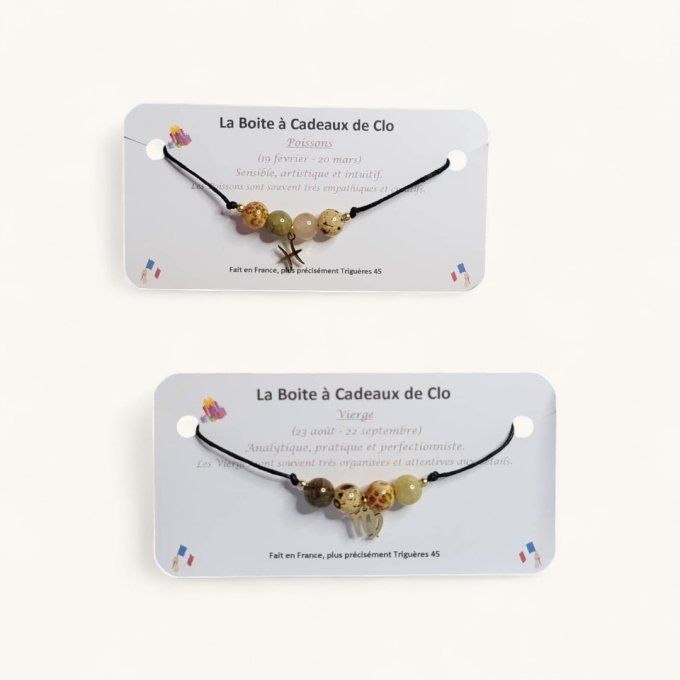 bracelet perles zodiaque