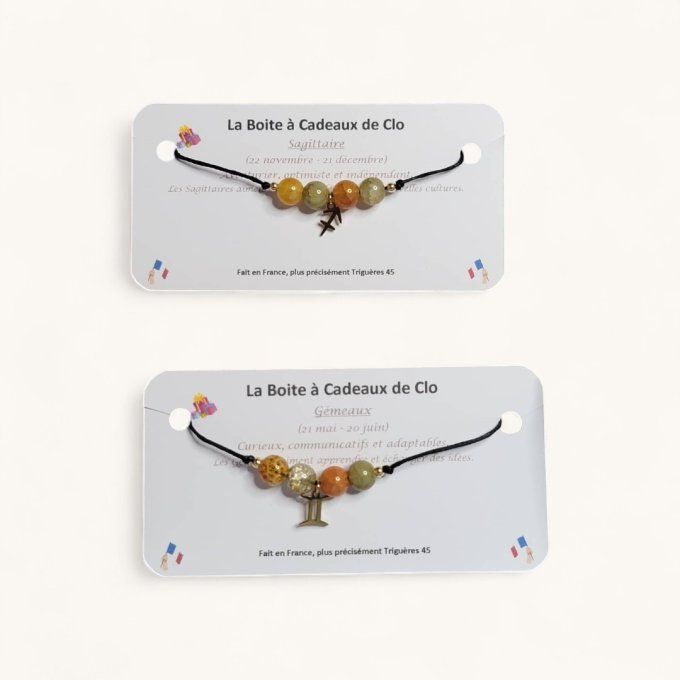 bracelet perles zodiaque