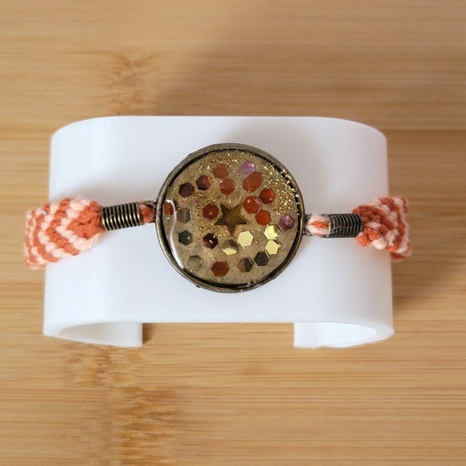 Bracelet cabochon résine