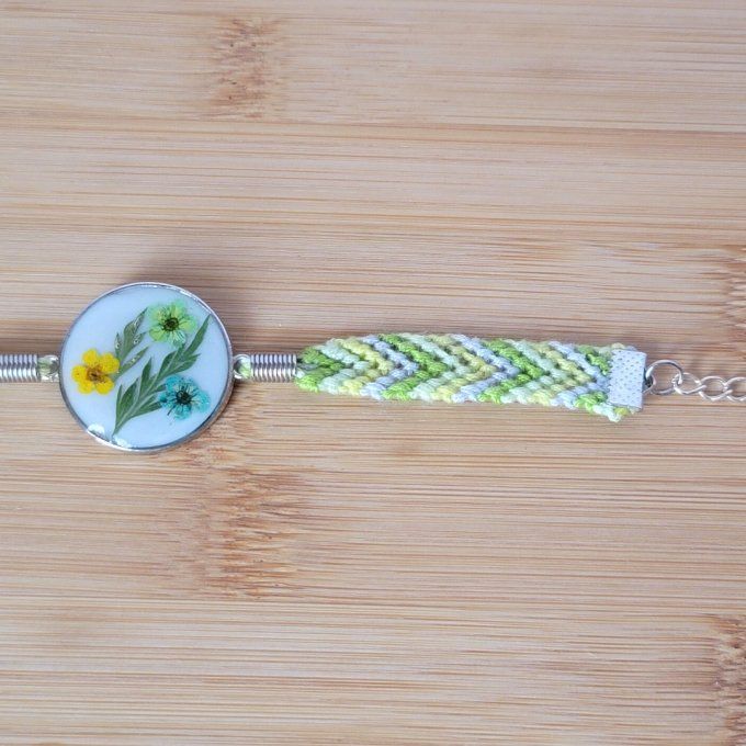 Bracelet cabochon résine