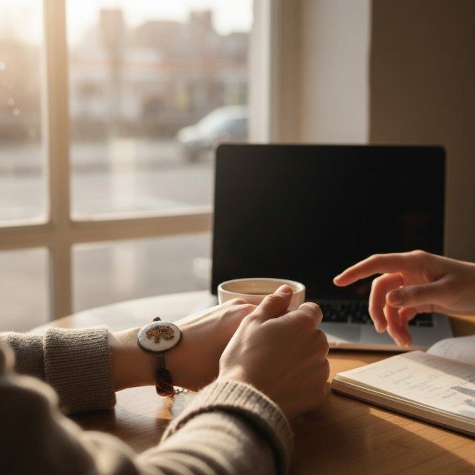 Bracelet cabochon résine