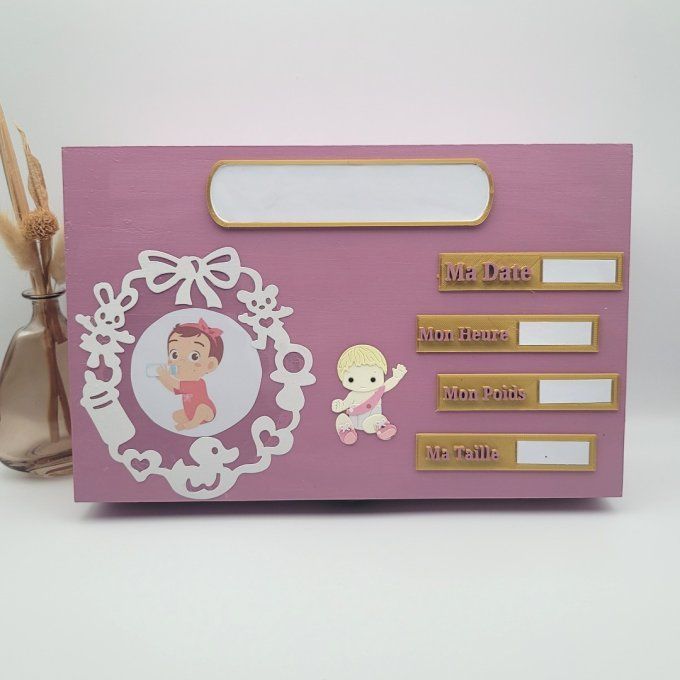 Coffret naissance tirelire et boite à dents - Licorne