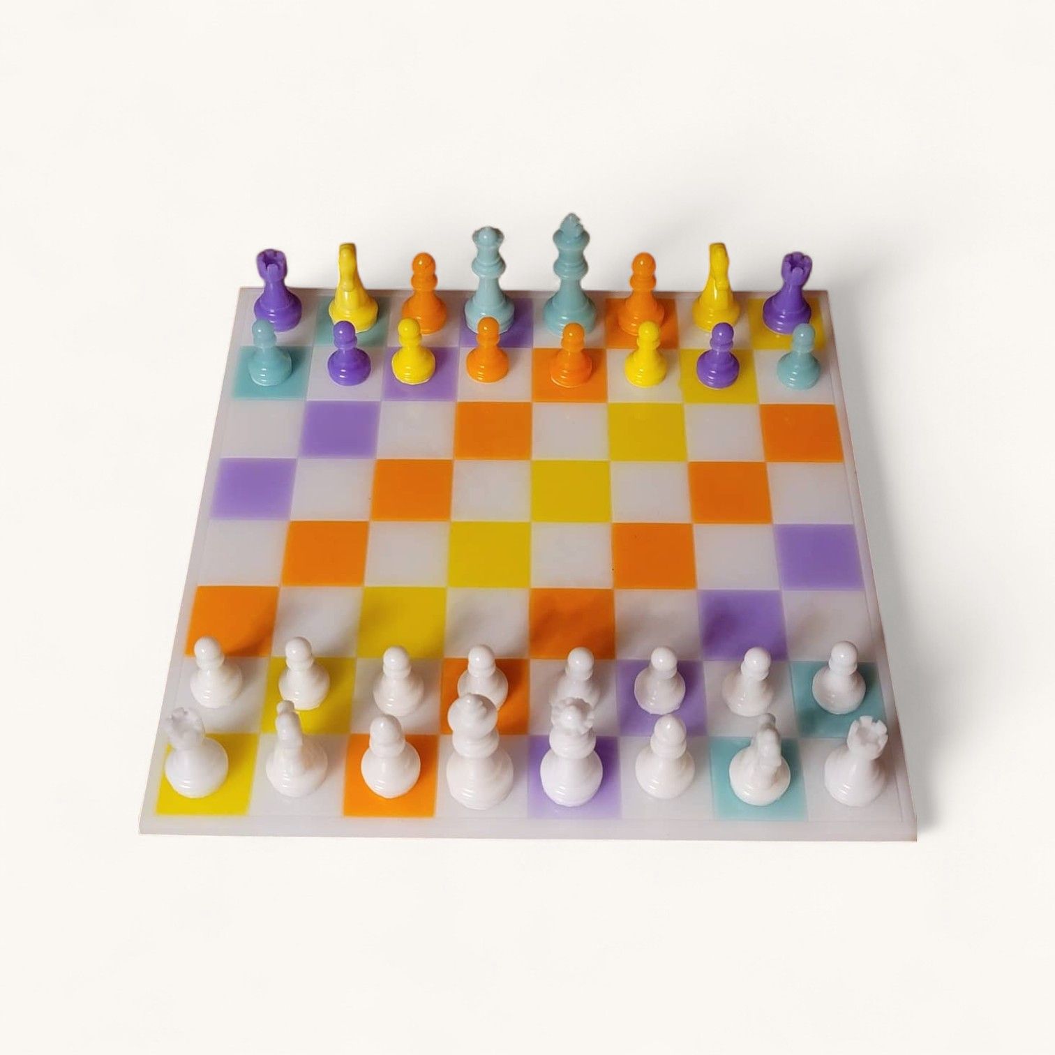 echiquier résine Echiquier résine époxy multi color