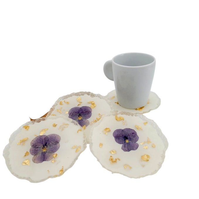 sous verres resine