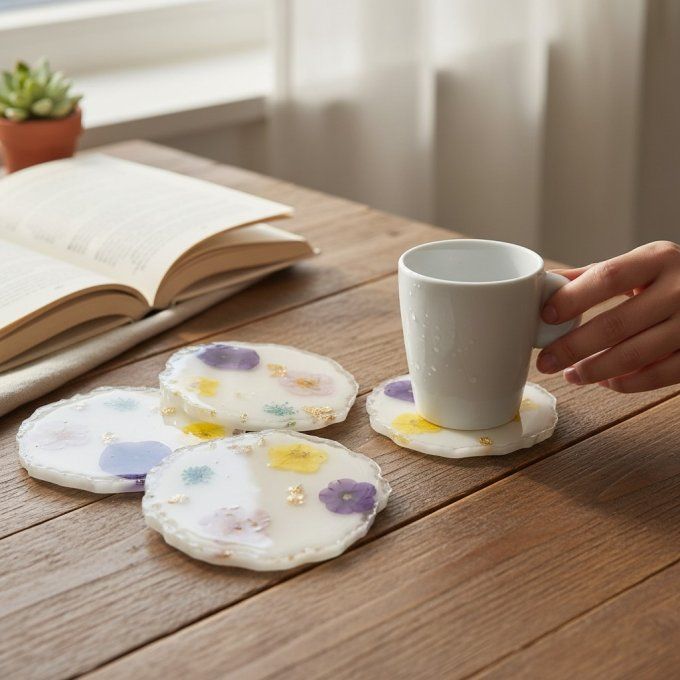 sous verres resine
