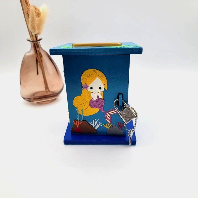 tirelire bois enfant