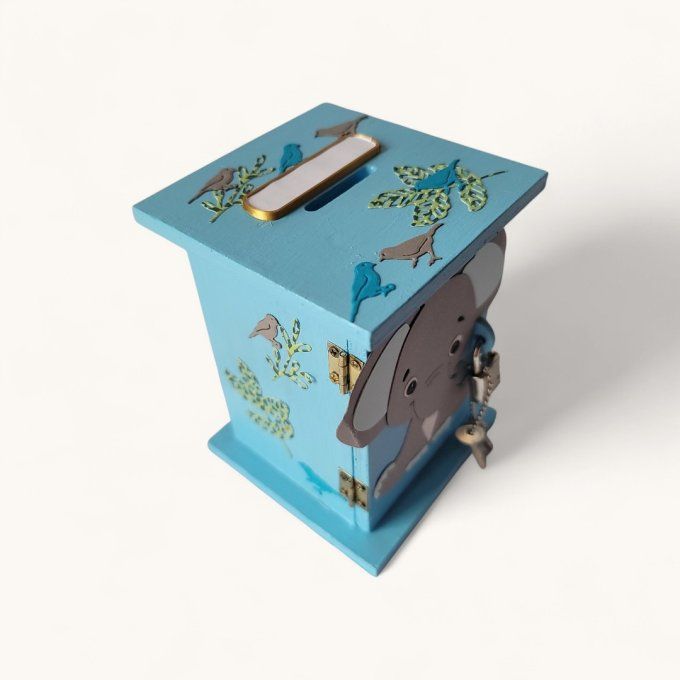 tirelire bois enfant