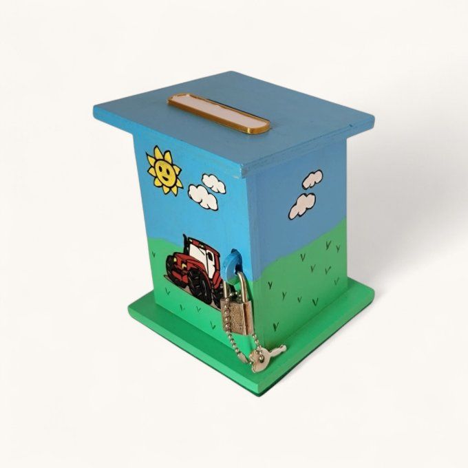 tirelire bois enfant