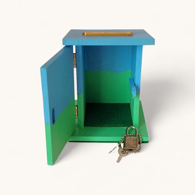 tirelire bois enfant