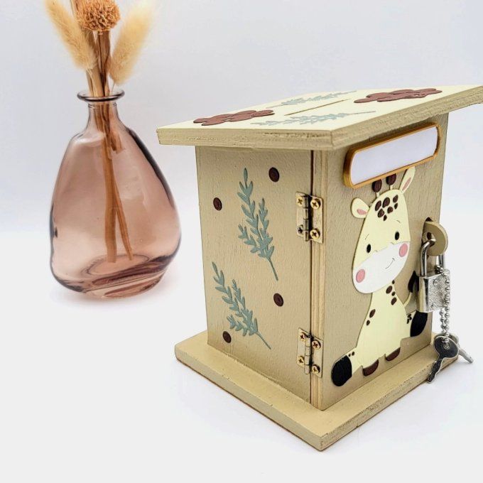 tirelire bois enfant